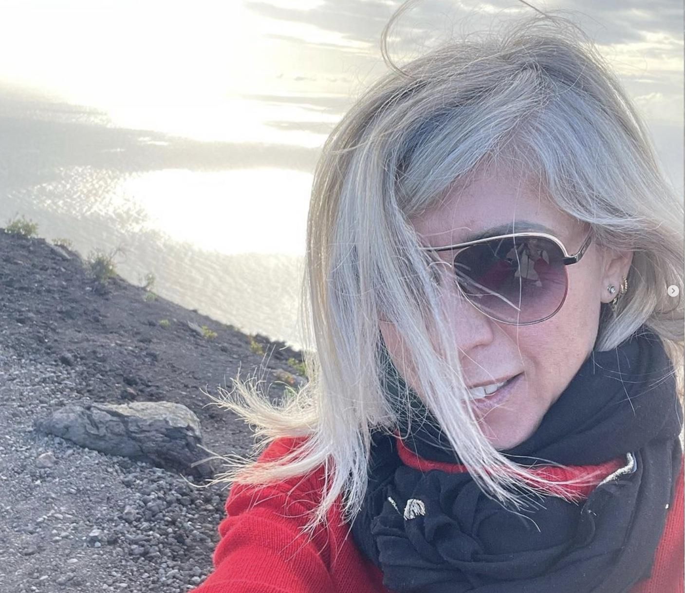 Eva Isanta en La Palma. Imagen de su perfil de Instagram.