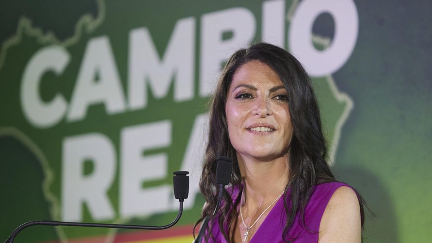 La candidata de Vox a la presidencia de la Junta de Andalucía, Macarena Olona