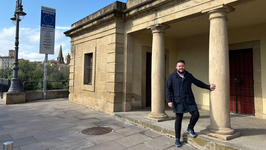 Uno de los fielatos del Puente de Piedra de Logroño