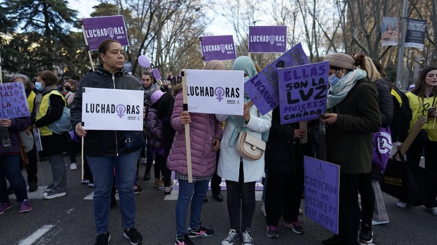Manifestación de la Comisión del 8M en Madrid, este 2022