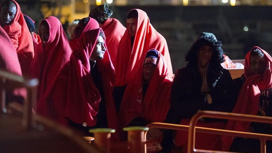 494 inmigrantes de ocho pateras rescatados en el mar de Alborán