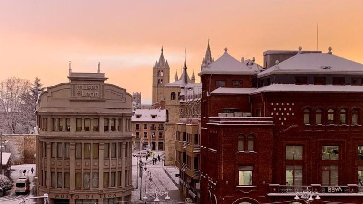 Las fotos de la nieve en León