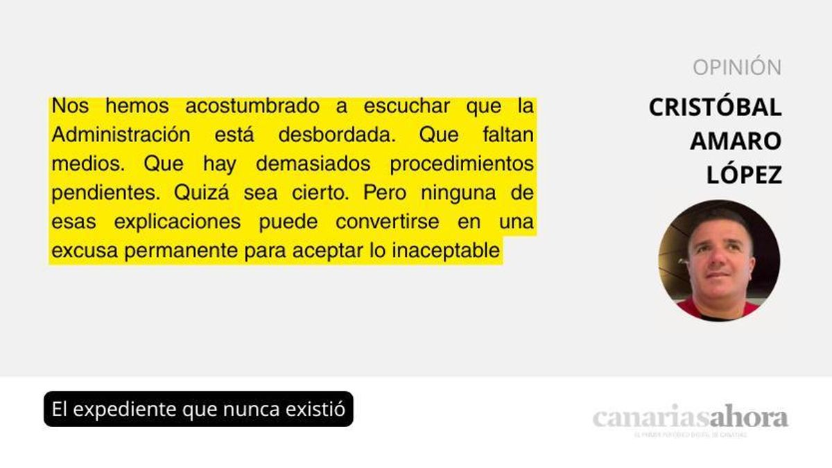 El expediente que nunca existió