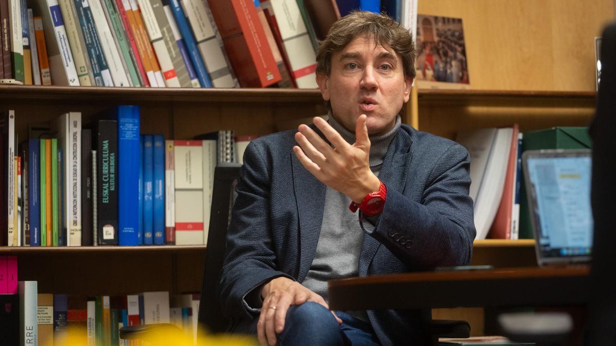 Otro momento de la entrevista