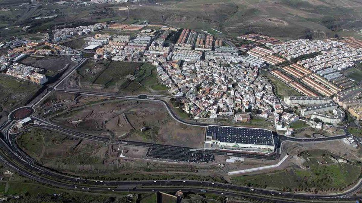 Vista aérea del barrio de Tamaraceite, en Las Palmas de Gran Canaria.