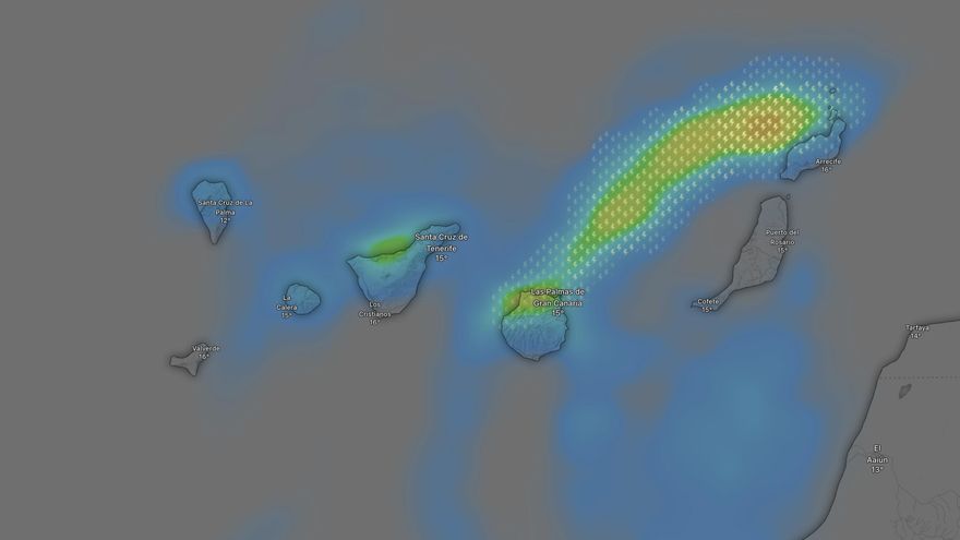 Canarias suma ya tres prealertas por mal tiempo por la llegada de una Dana en las próximas horas