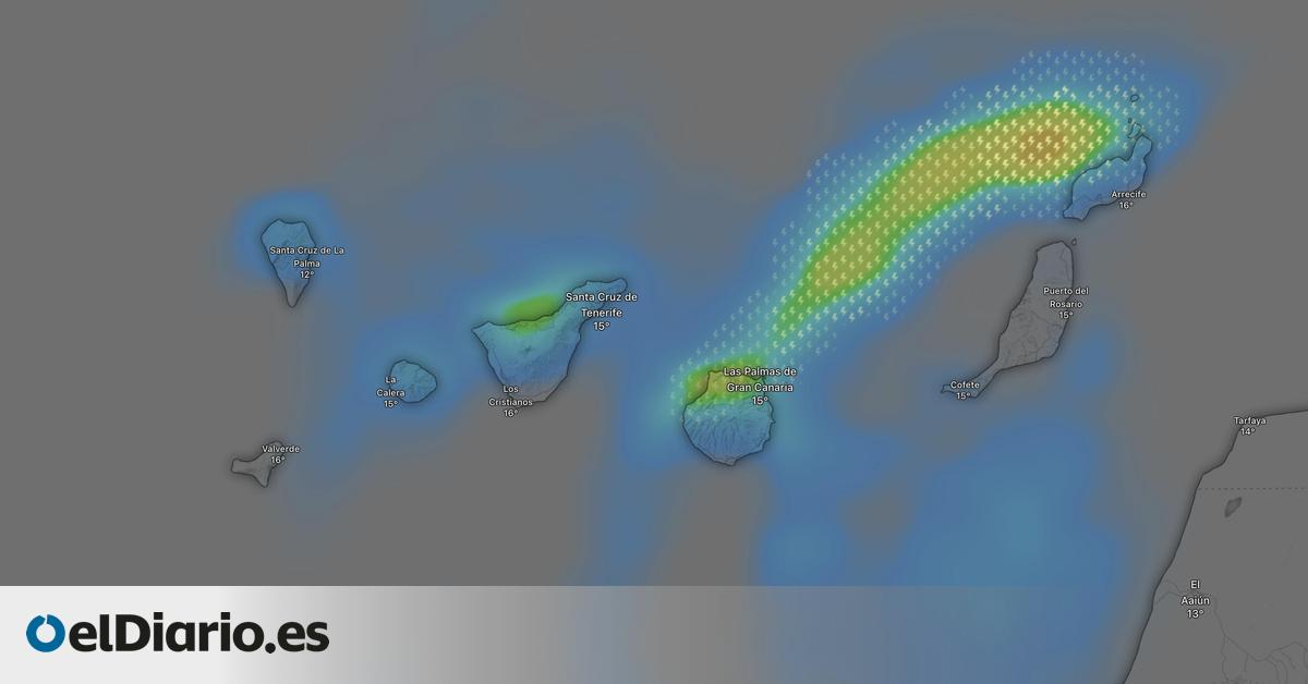 Canarias suma ya tres prealertas por mal tiempo por la llegada de una Dana en las próximas horas