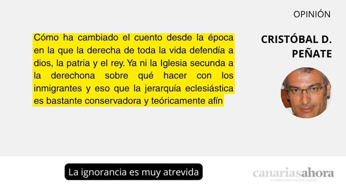La ignorancia es muy atrevida