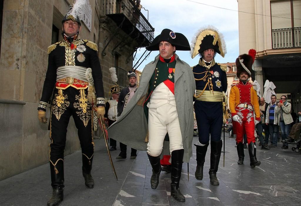 Mark Schneider el más famoso recreador de Napoleón en la recreación histórica 'Tres Naciones' de Astorga en octubre de 2018.