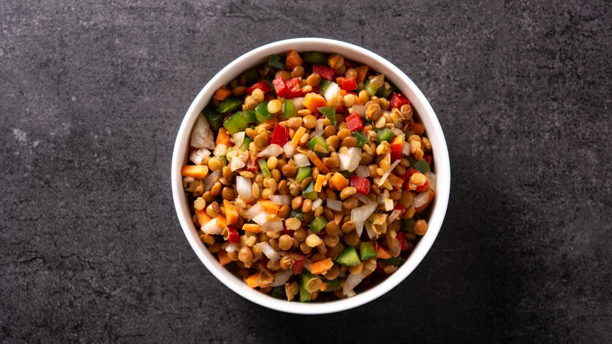 Ensalada de lenteja