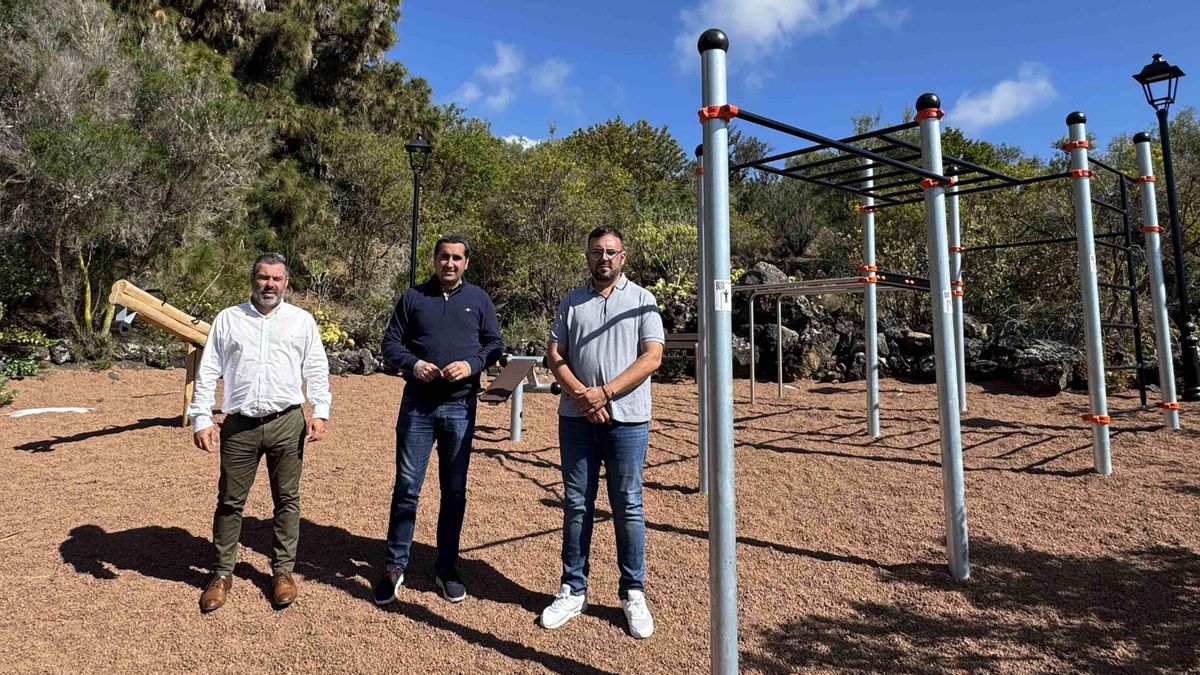 Breña Baja culmina la instalación del nuevo Parque de Calistenia en Finca Amado.