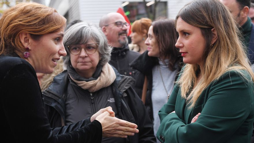 Imagen de archivo de Mónica García (Más Madrid) y Alejandra Jacinto (Podemos).