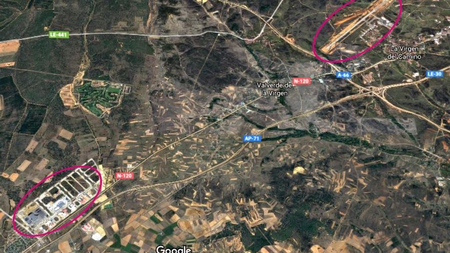 El mayor polígono industrial de la provincia, con Mercadona o Vestas, dista apenas 7 kilómetros del aeropuerto de León.