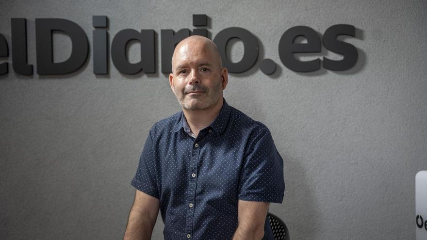 Rubén del Campo, meteorólogo de la AEMET, en una imagen de archivo en la redacción de elDiario.es