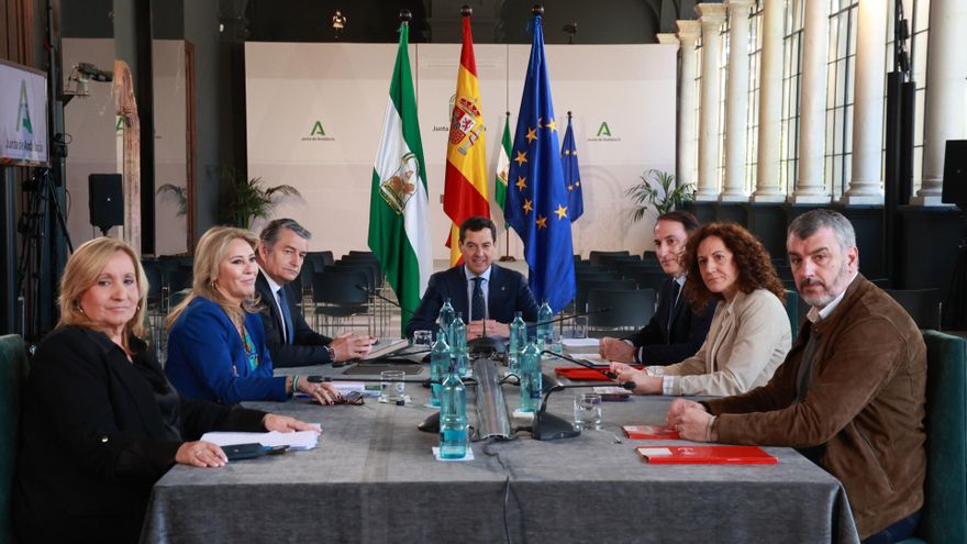 El presidente Moreno ha presidido este lunes la Mesa de Diálogo Social.