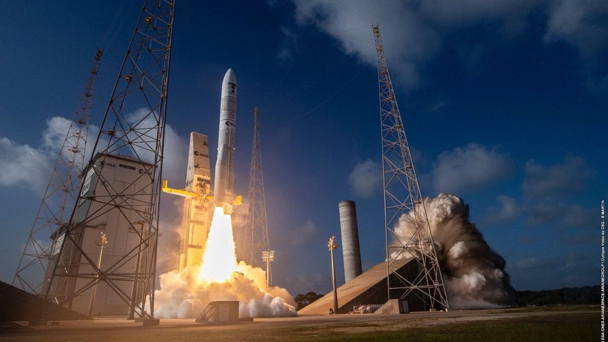 El MTG-I2 parte al espacio en el cohete Ariane 6, en la Guayana Francesa.