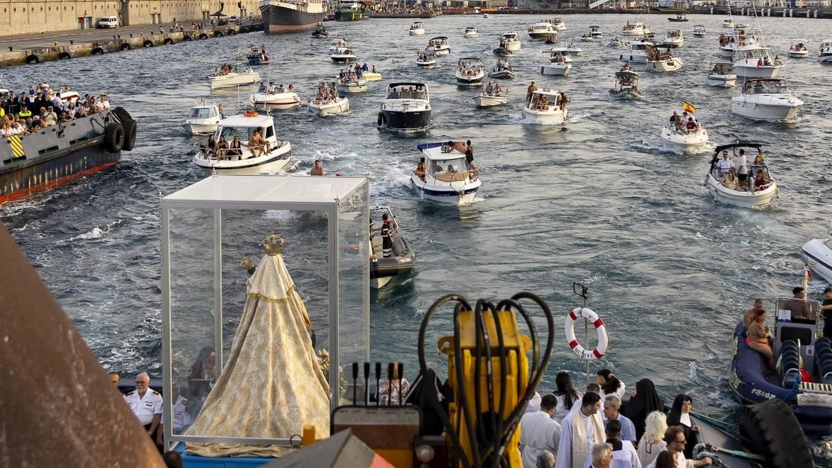 60 embarcaciones acompañarán a la Virgen del Carmen en su procesión en Santa Cruz de Tenerife