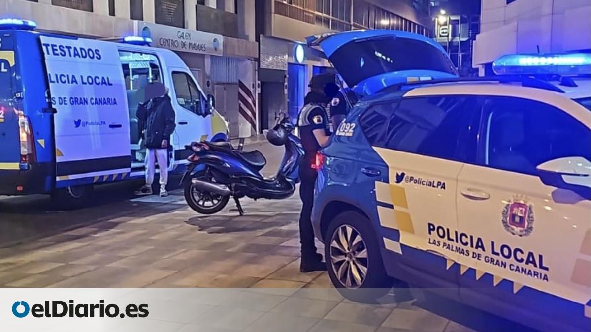 La Policía local de Las Palmas descubre que un motorista circula con la ...