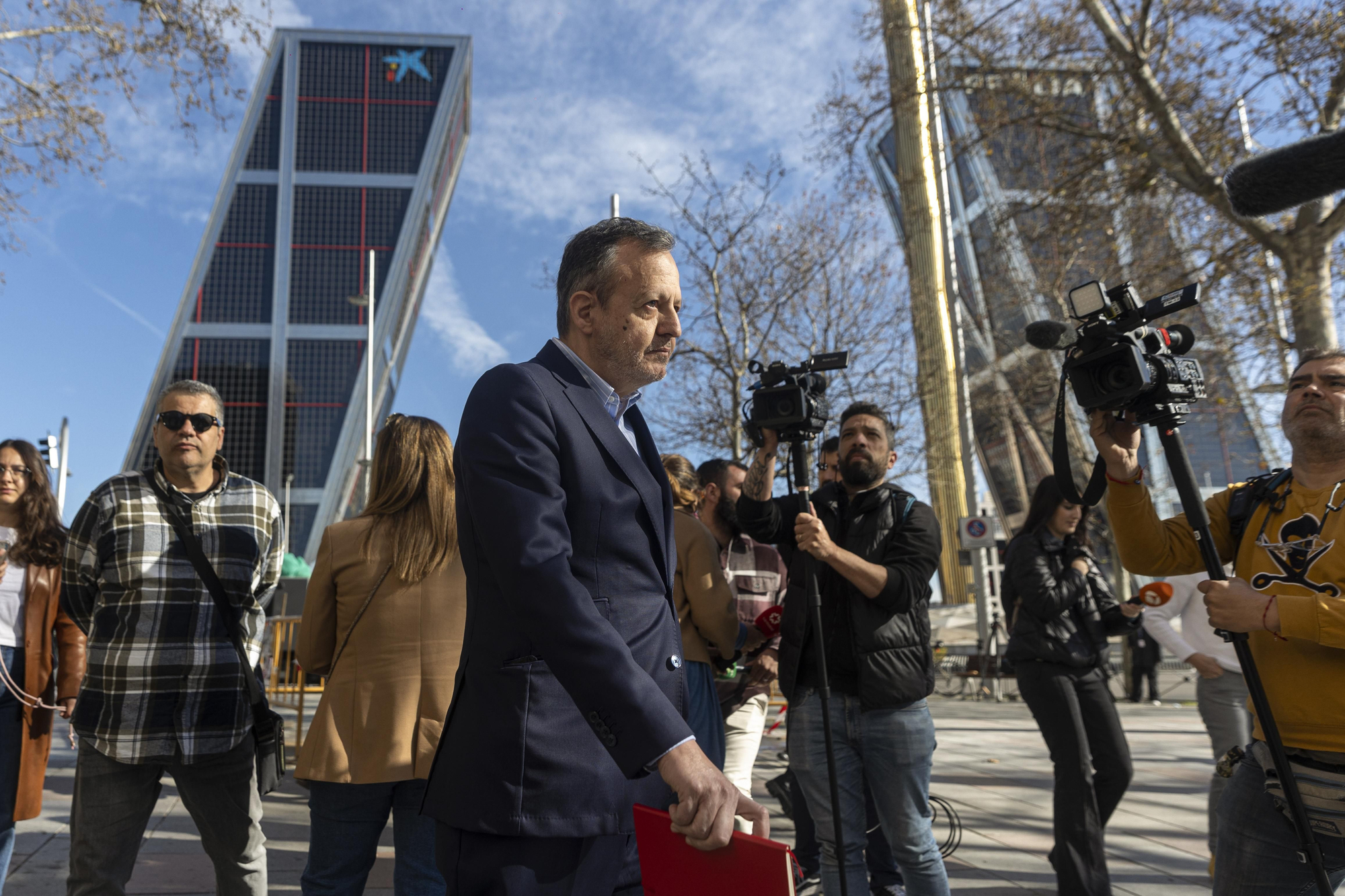 Alberto Reyero llega a declarar en los juzgados de Madrid.