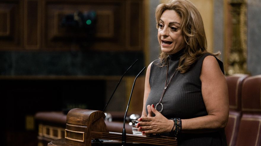 La diputada de Coalición Canaria Cristina Valido durante una sesión plenaria en el Congreso, a 7 de mayo de 2026, en Madrid (España).