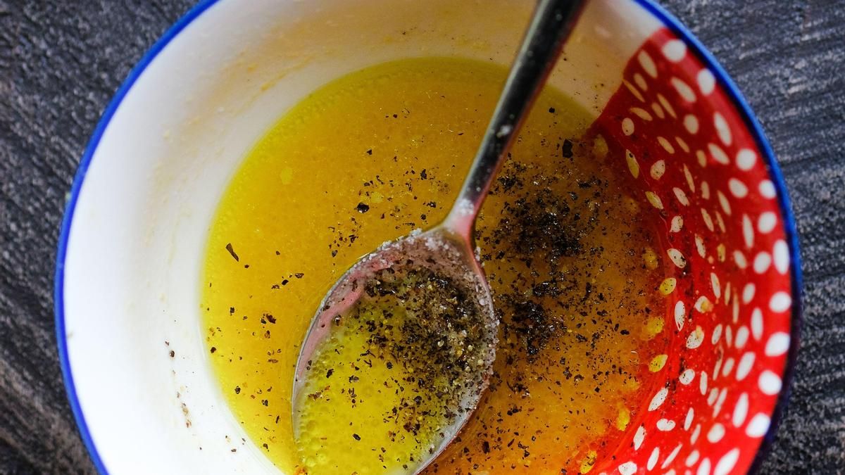 El aderezo de la ensalada es la vinagreta