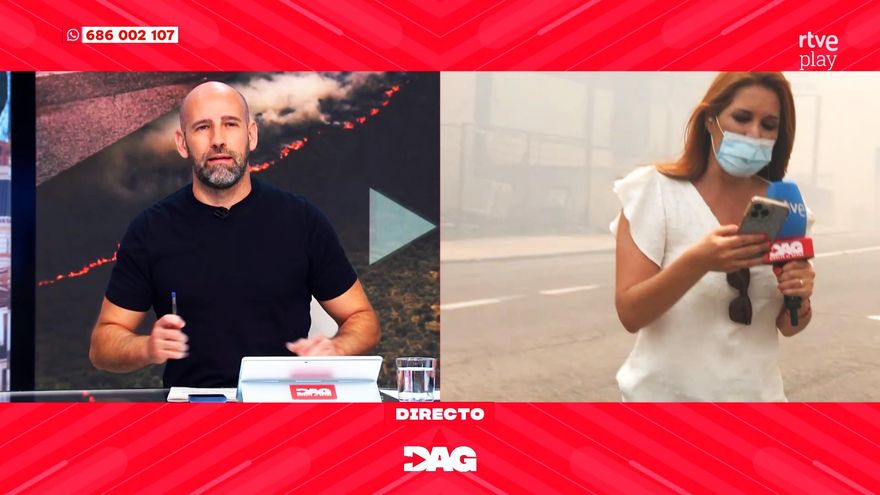 Gonzalo Miró pide a una reportera de 'Directo al grano' que se proteja del incendio de Madrid: "Haz el favor de salir de ahí"