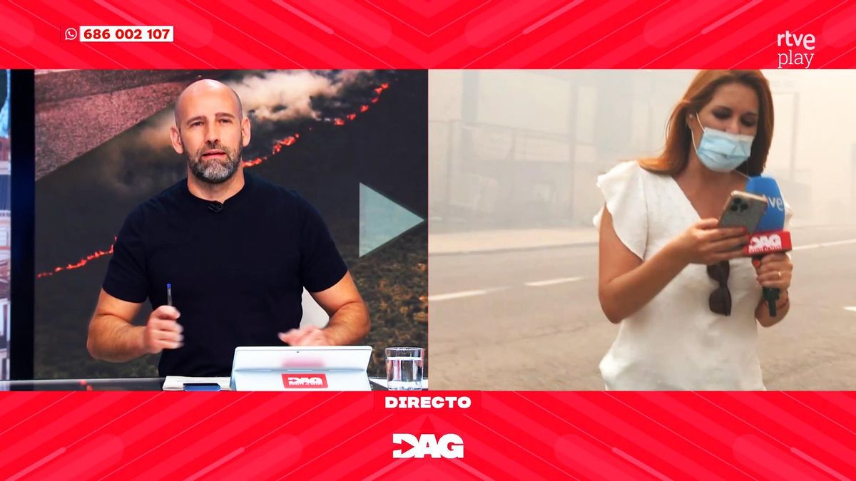Gonzalo Miró pide a una reportera de 'Directo al grano' que se proteja del incendio de Madrid: "Haz el favor de salir de ahí"