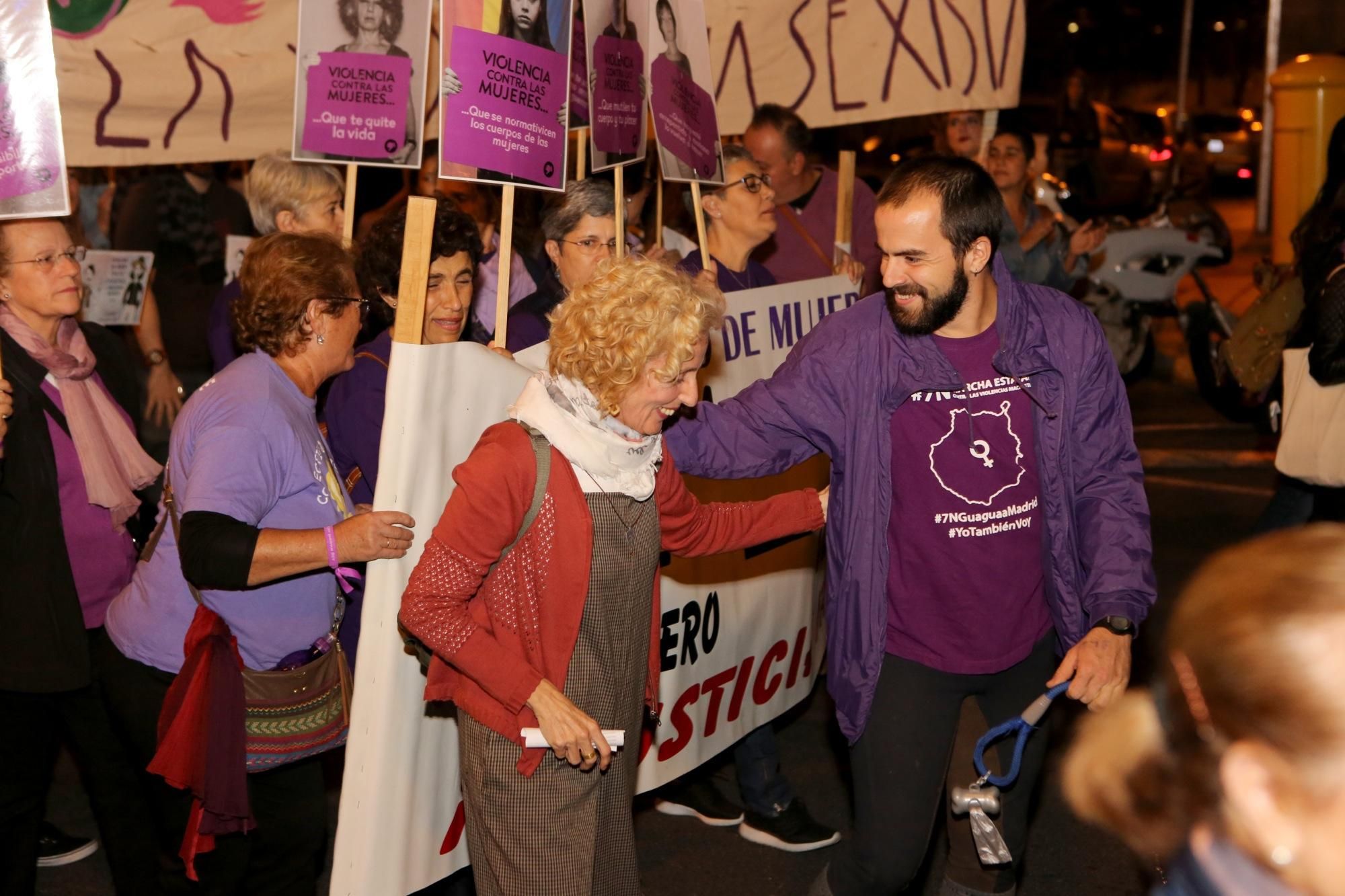 Manifestación contra la violencia machista en Las Palmas de Gran Canaria (ALEJANDRO RAMOS)