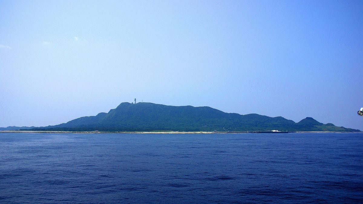 Vista de la isla de Takarajima, que se ha desplazado 3,5 centímetros al sur