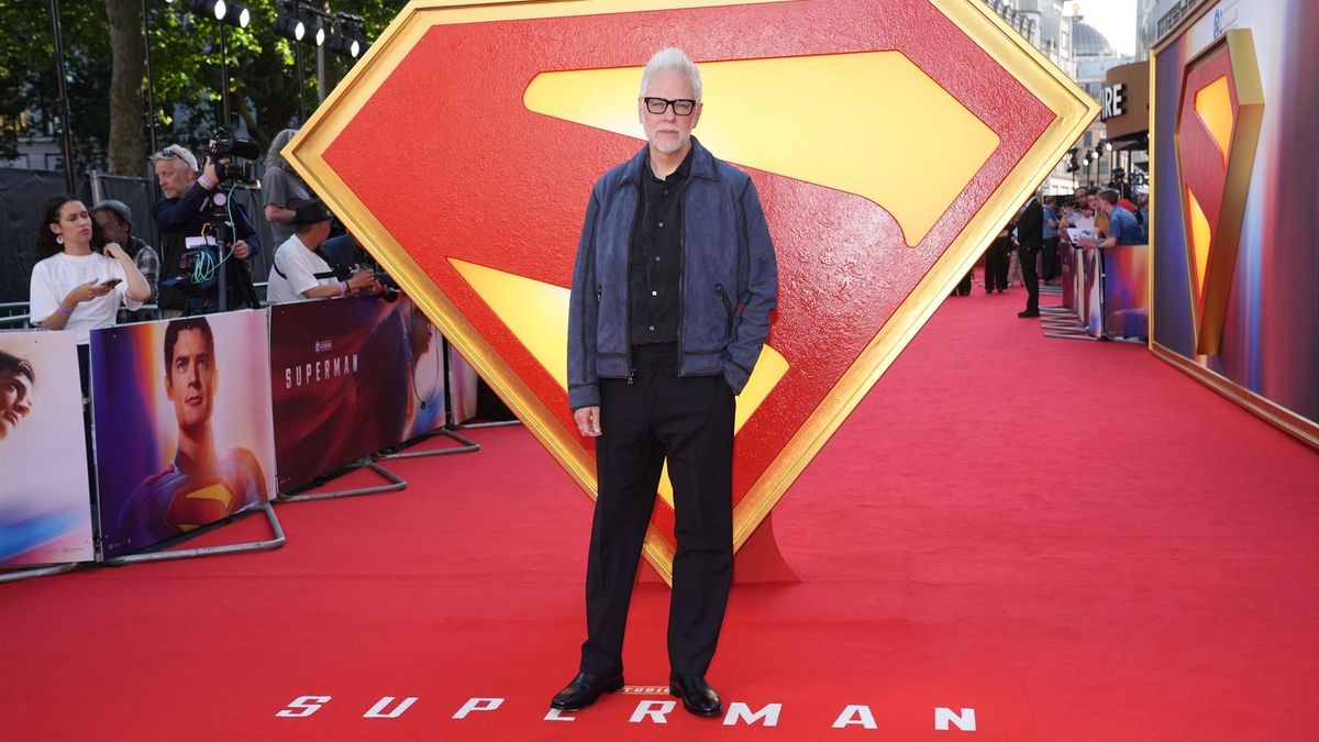 James Gunn en Londres, durante la promoción de su película 'Superman'