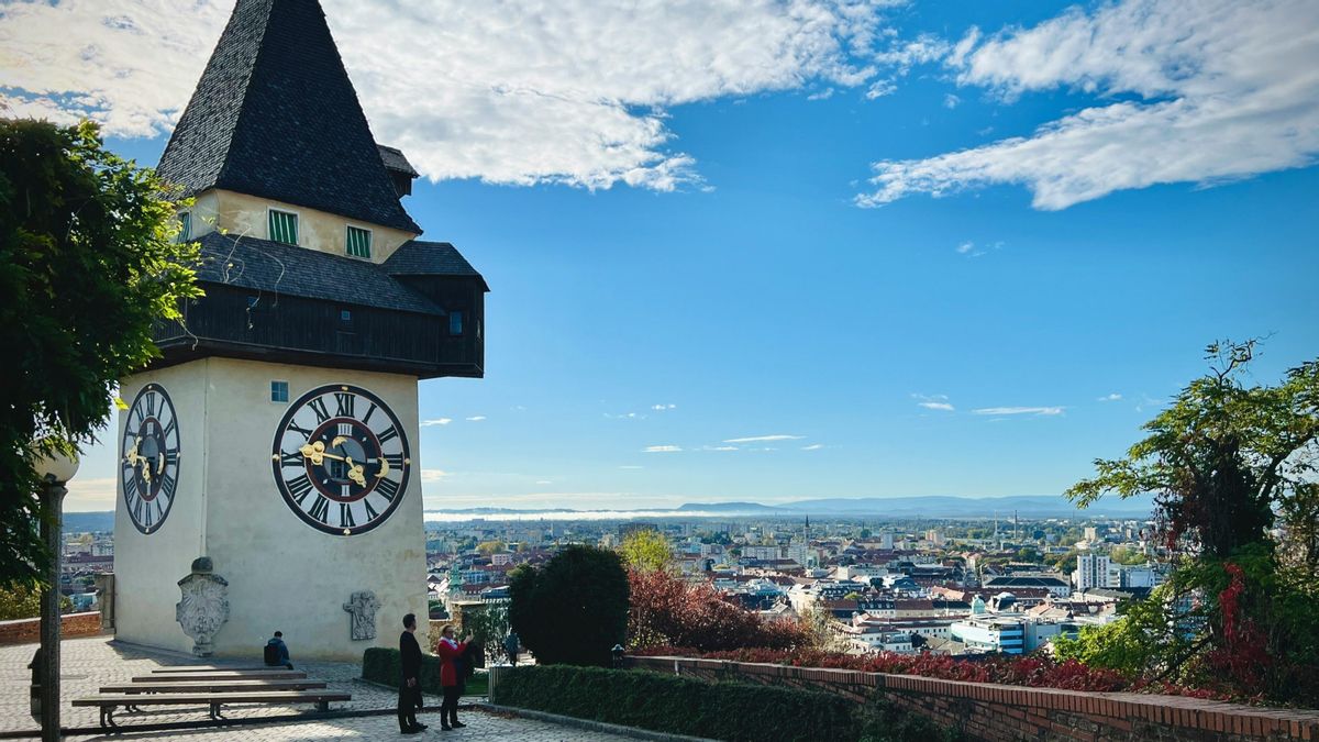 La torre del reloj de Graz.
