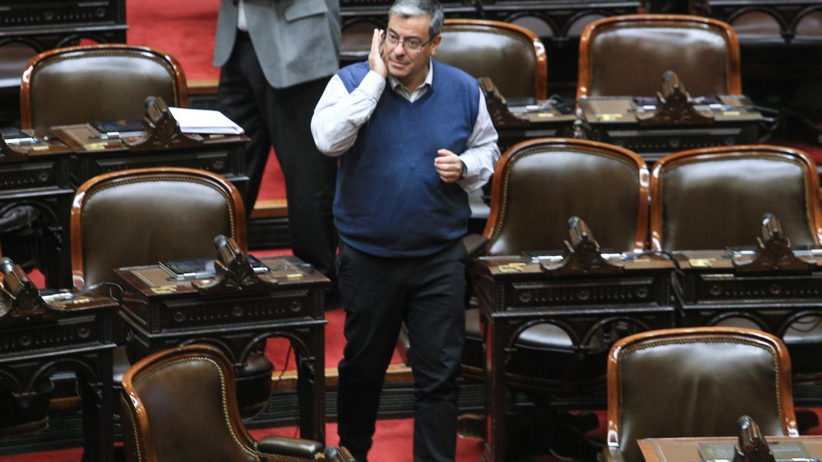 El jefe de bloque peronista en Diputados, Germán Martínez