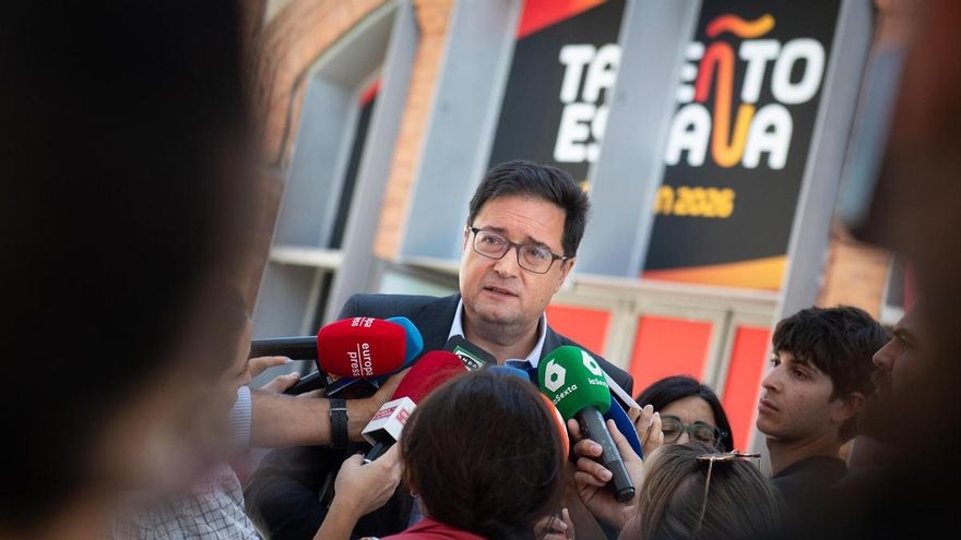 El ministro para la Transformación Digital, Óscar López, durante la séptima edición de Taleñto España, en la Casa del Lector, a 11 de junio de 2026, en Madrid (España). Fernando Sánchez / Europa Press