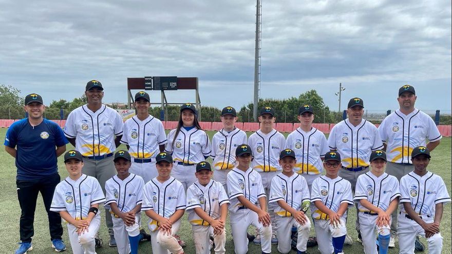 La selección canaria de béisbol Sub 13, subcampeona de España