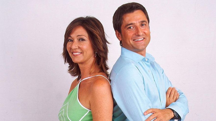 Ana Rosa Quintana y Antonio Hidalgo a principios de los 2000