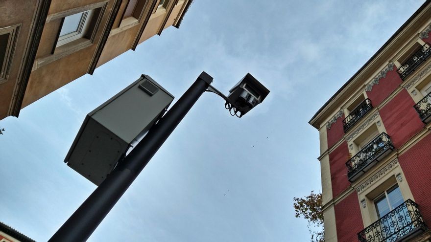 Cámara de control el los accesos a la zona restringida de Centro