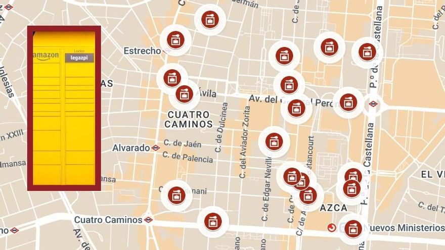 El Ayuntamiento de Madrid planea instalar taquillas para empresas de venta online junto a zonas de tiendas en Tetuán