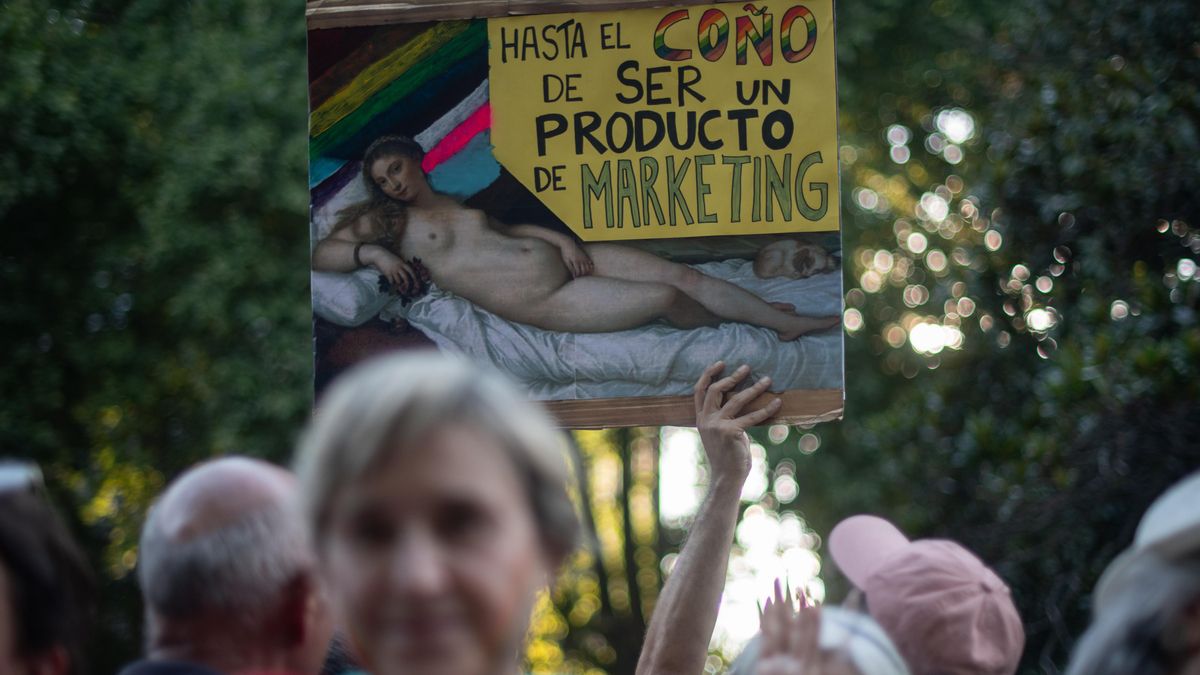 Una de las pancartas vistas en la manifestación