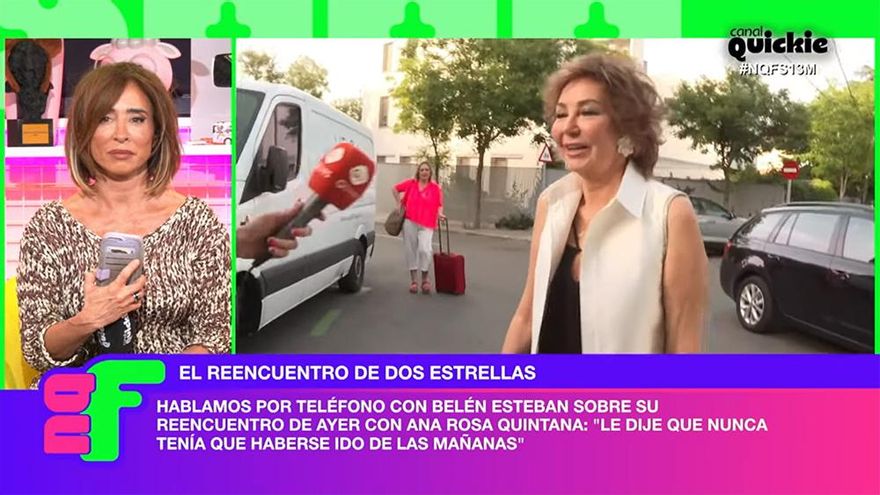 Belén Esteban relata su reencuentro futbolero con Ana Rosa Quintana: "No hay mal rollo"