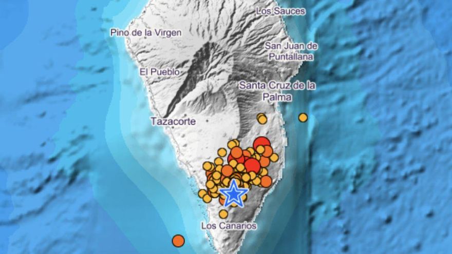 Un terremoto somero de magnitud  4 en Fuencaliente despierta a La Palma