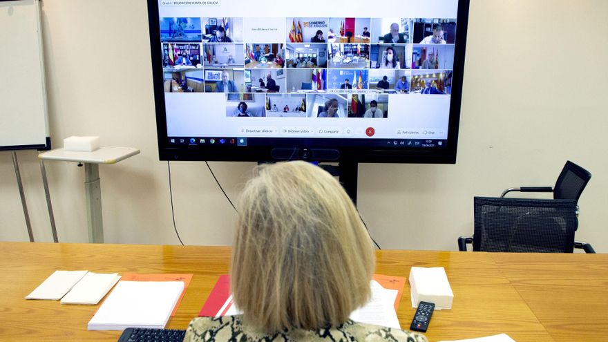 La consejera Lombó, durante su participación en el encuentro.