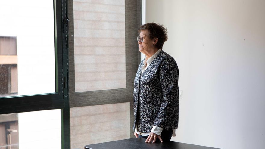 Antònia Jover en la redacción de Palma.