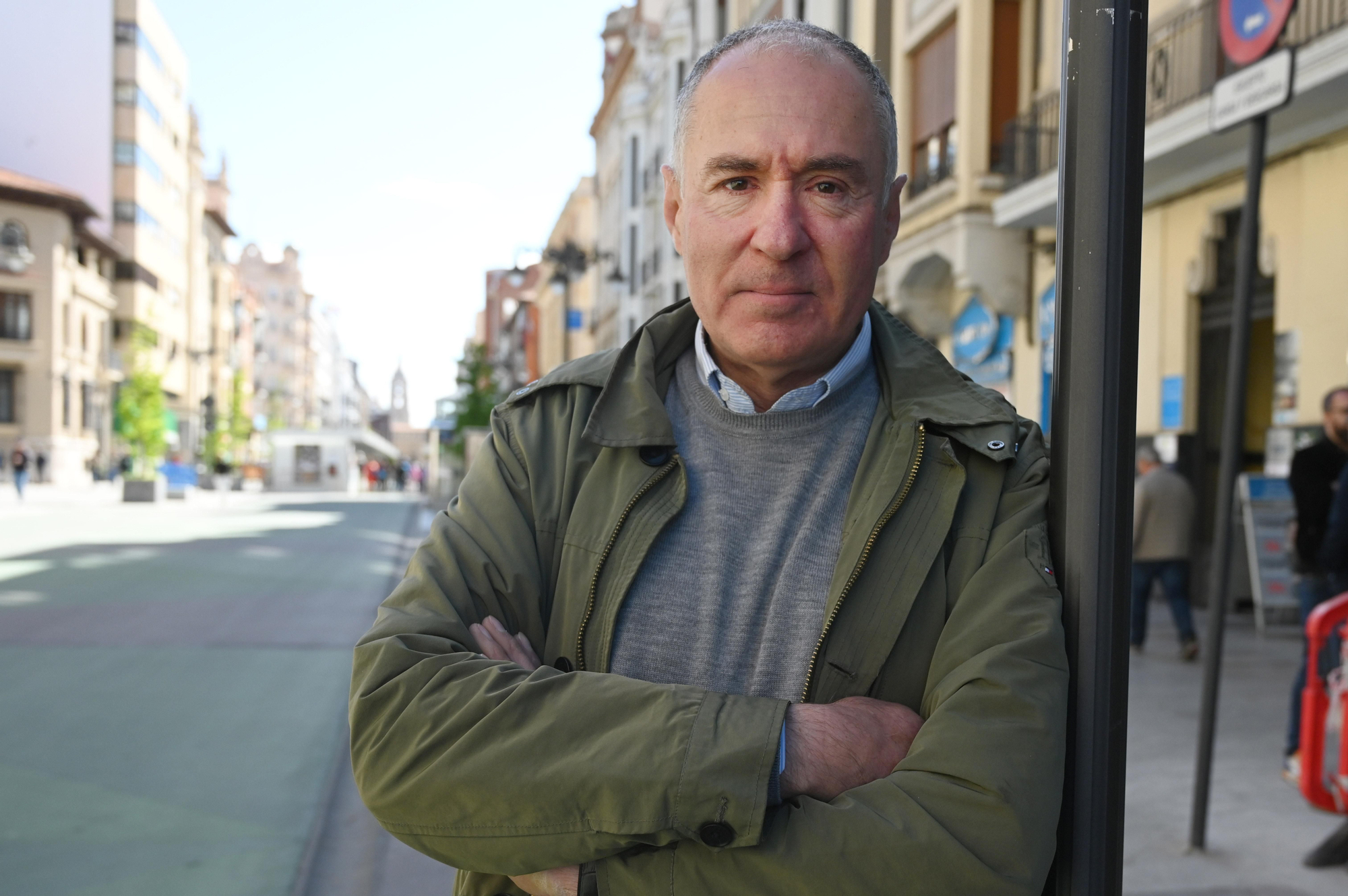 Sendino en Ordoño II, la avenida peatonalizada.