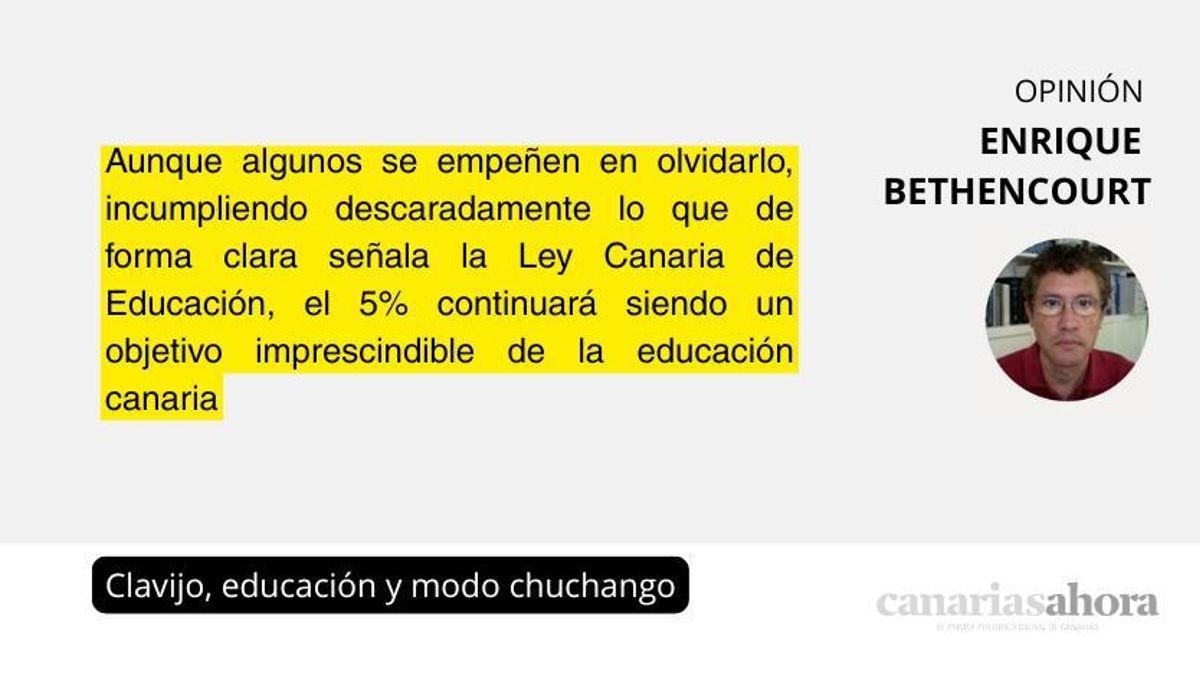 Clavijo, educación y modo chuchango