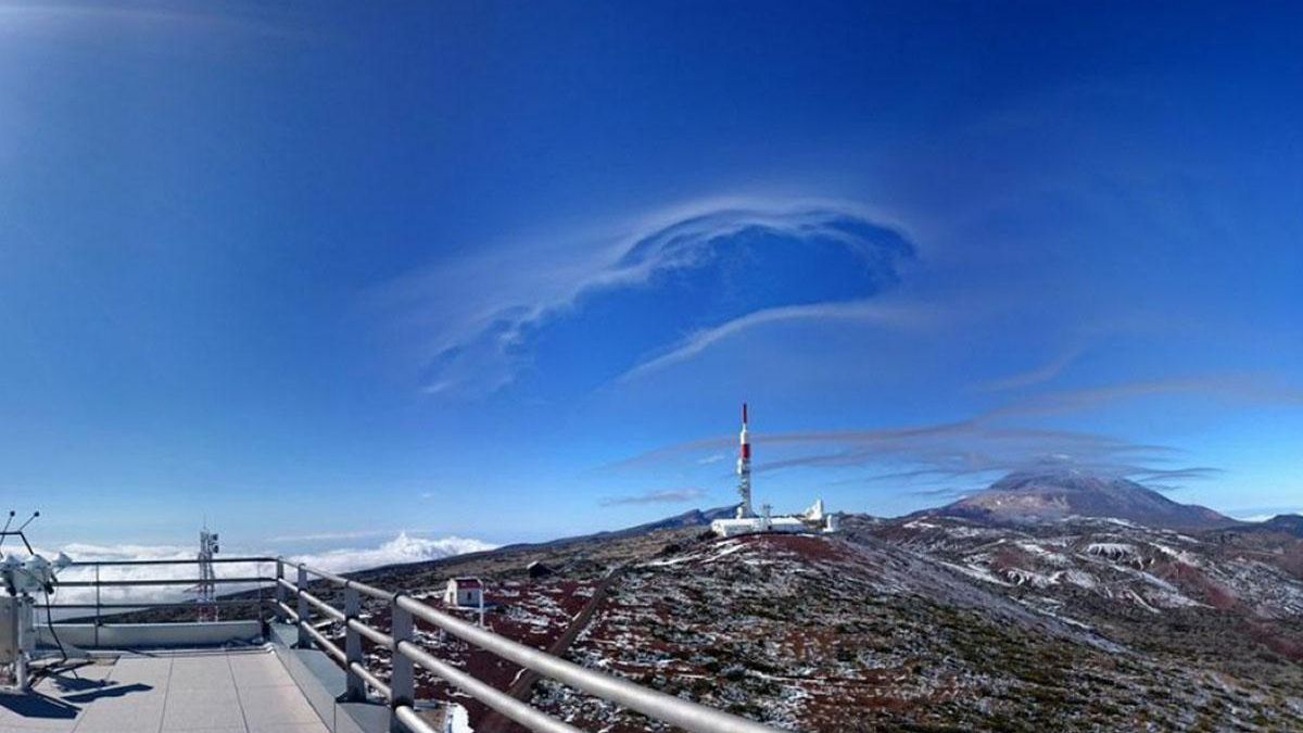 El cielo visto desde el Centro de Investigación Atmosférica de Izaña.