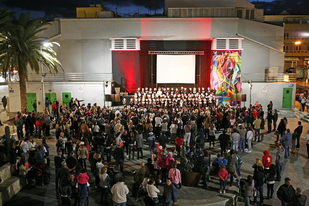 Encendido de las luces de Navidad de Santa Lucía de Tirajana. ©AR.