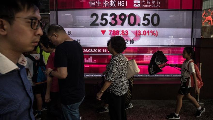 La Bolsa de Hong Kong cae tras la aprobación gubernamental de la ley de emergencia.