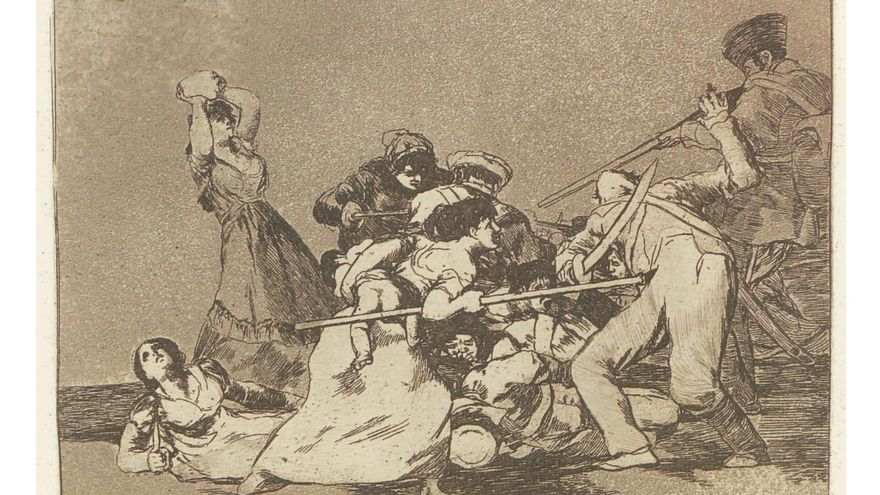 'Las fieras', de la serie Los Desastres de la Guerra, de Francisco de Goya