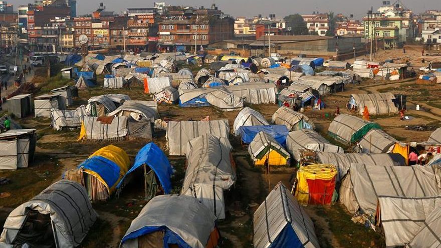 Organismos internacionales denuncian la situación en Nepal un año después del seísmo