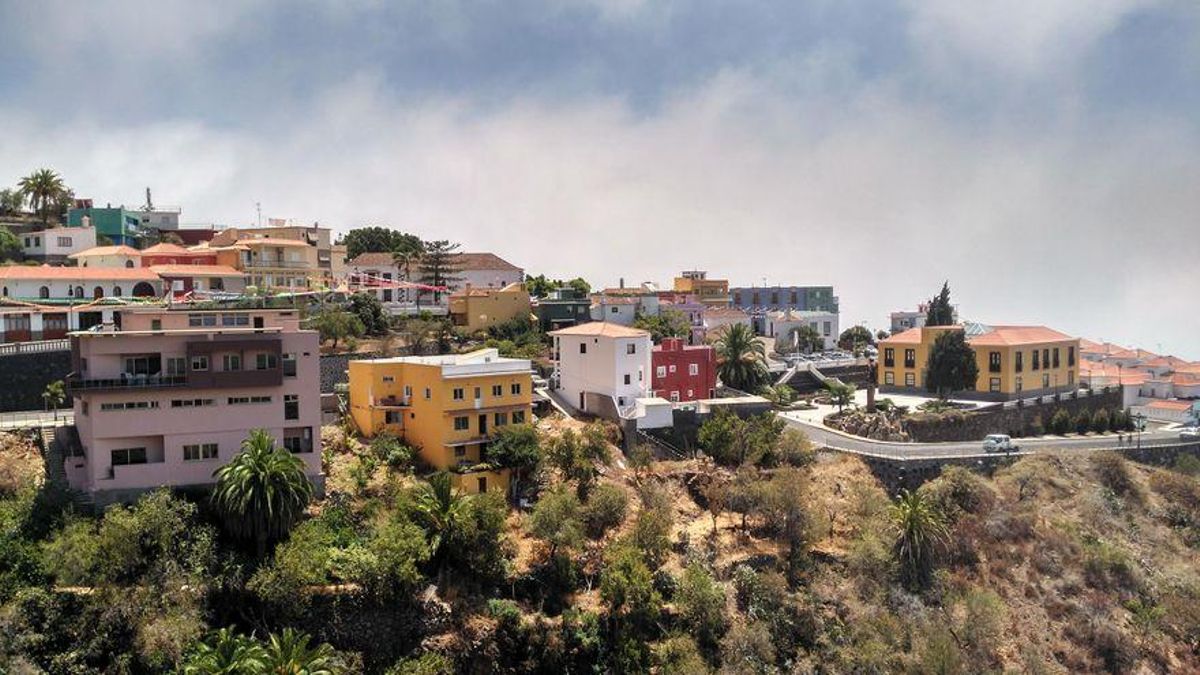 Imagen del casco urbano de Tijarafe.